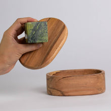 Load image into Gallery viewer, Oval Jewel Box | Green Serpentine