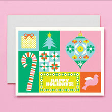 Load image into Gallery viewer, Colorblock Holiday Card
