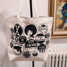 Load image into Gallery viewer, Power Button Tote Bag | Cream