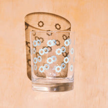 Load image into Gallery viewer, Daisies Double Old Fashioned Glass | Blue