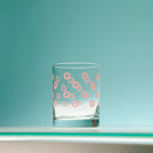 Load image into Gallery viewer, Daisies Double Old Fashioned Glass | Pink