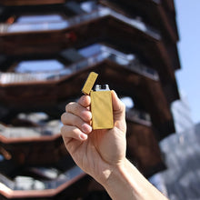 Load image into Gallery viewer, Golden Dual Arc Electric Lighter