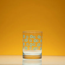 Load image into Gallery viewer, Daisies Double Old Fashioned Glass | Blue