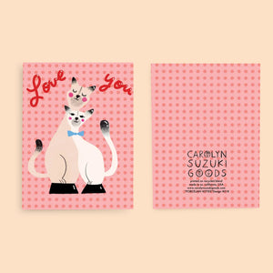 Porcelain Kitties Greeting Card