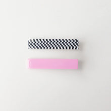 Load image into Gallery viewer, Femmes Hair Clip Set | Pink + Checkered
