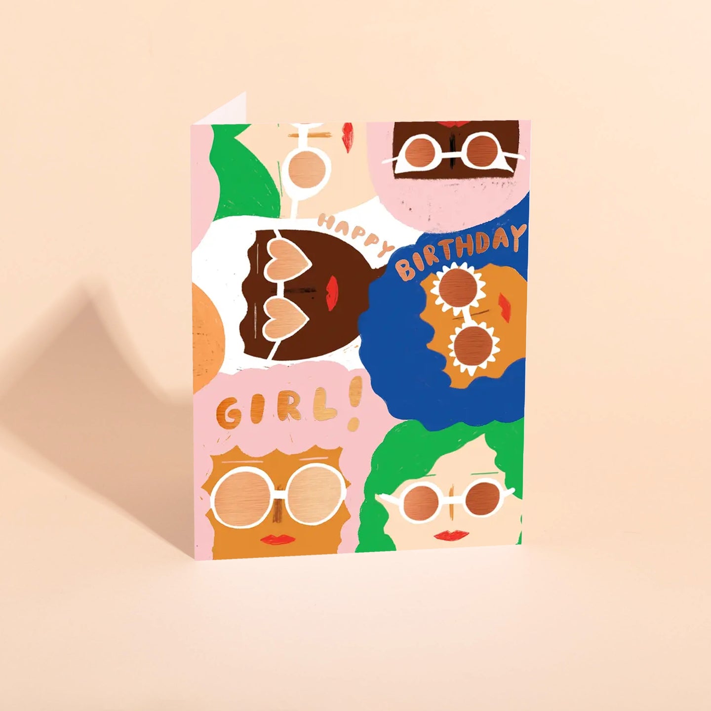 Sunny Women Foil Birthday Card