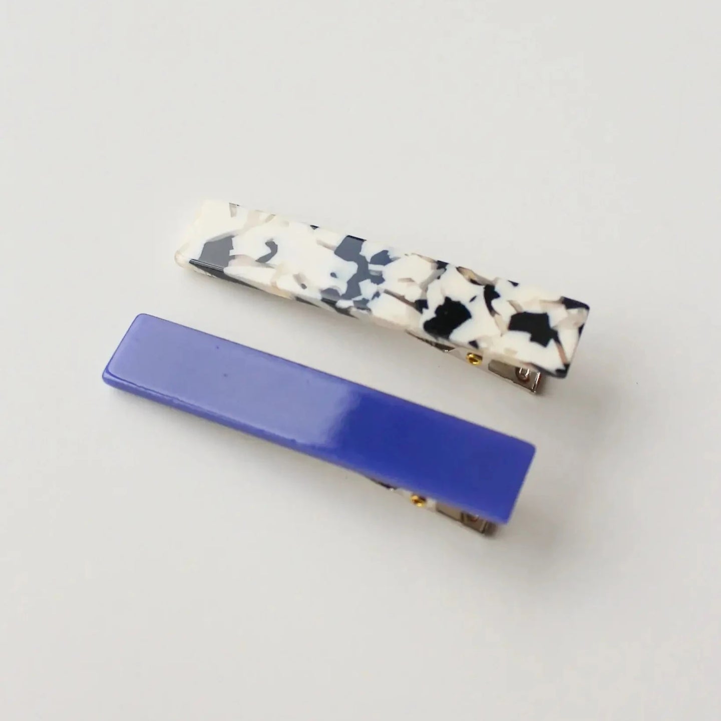 Femmes Hair Clip Set | Light Tortoise + Blue