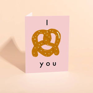 Pretzel Love Greeting Card