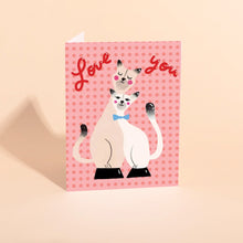 Load image into Gallery viewer, Porcelain Kitties Greeting Card
