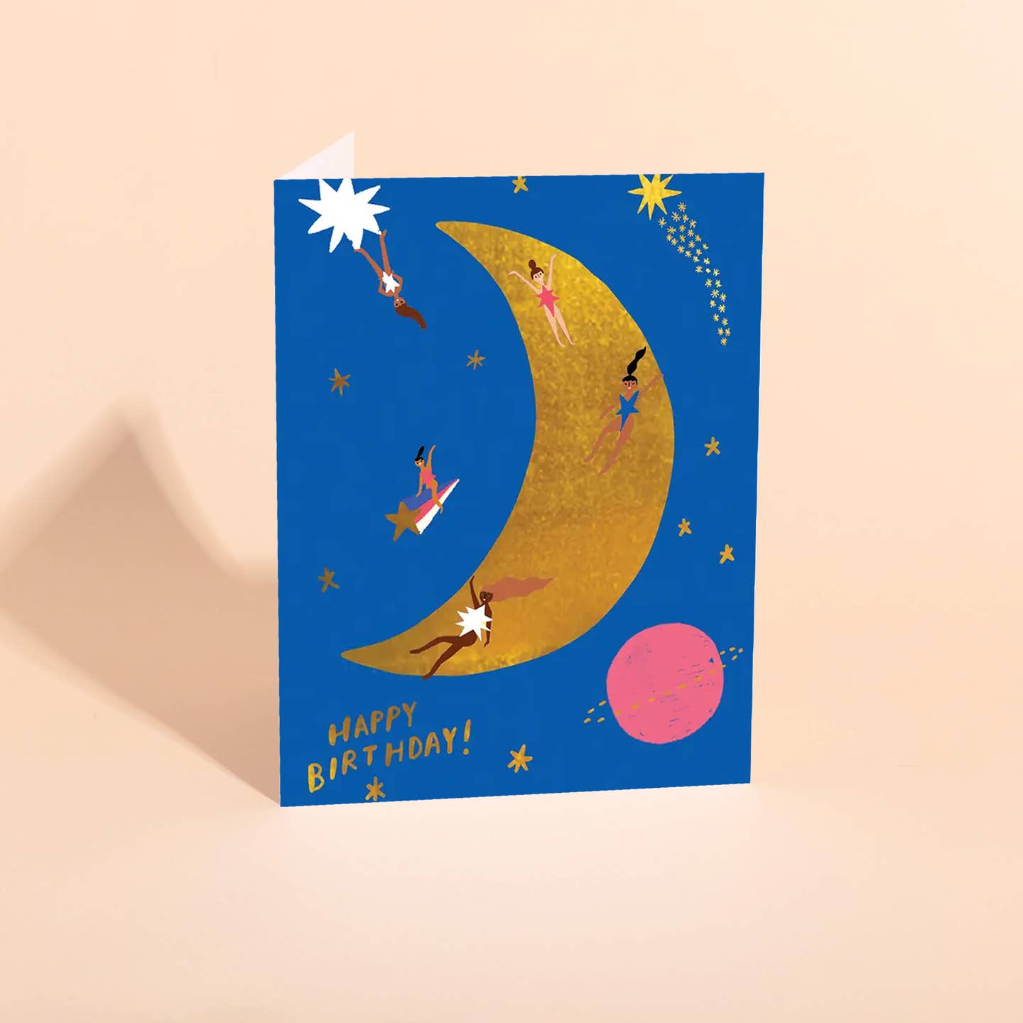 Moonlanding Foil Birthday Card