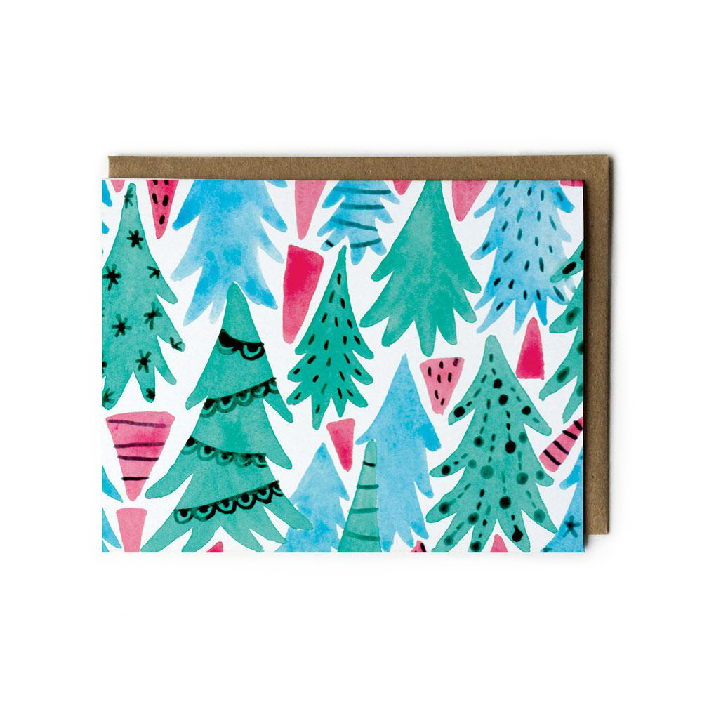 Christmas Forest Holiday Greeting Card