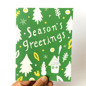 Season's Greetings Holiday Greeting Card