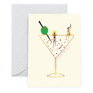 Drinks On Us Birthday Card