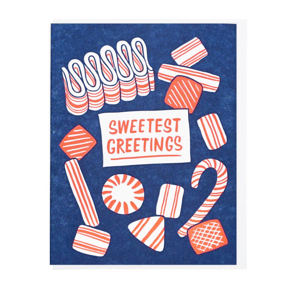 Sweetest Greetings Hard Candy Holiday Card