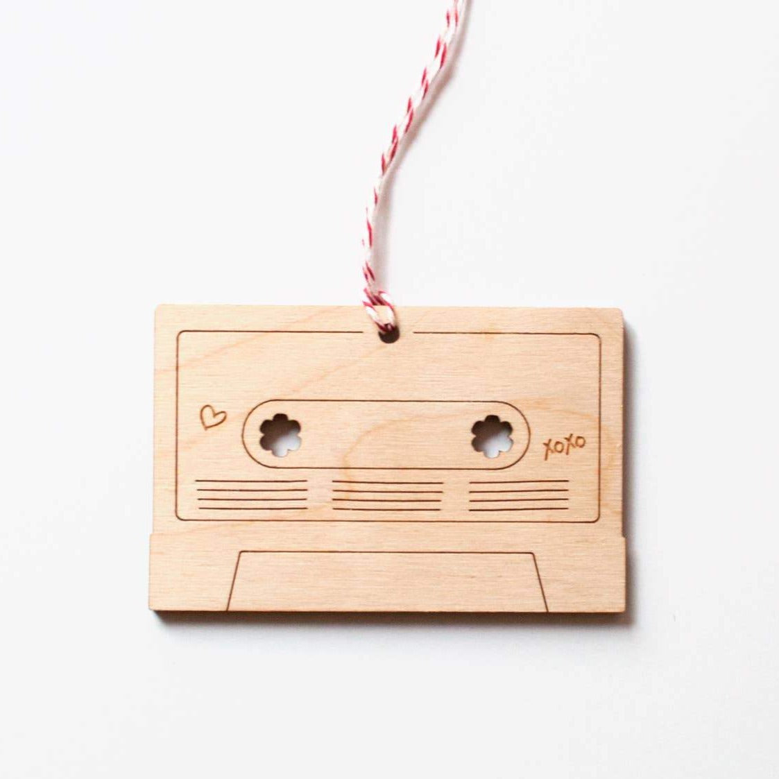 Mix Tape Laser-Cut Ornament