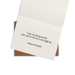 Eggnog Christmas Card