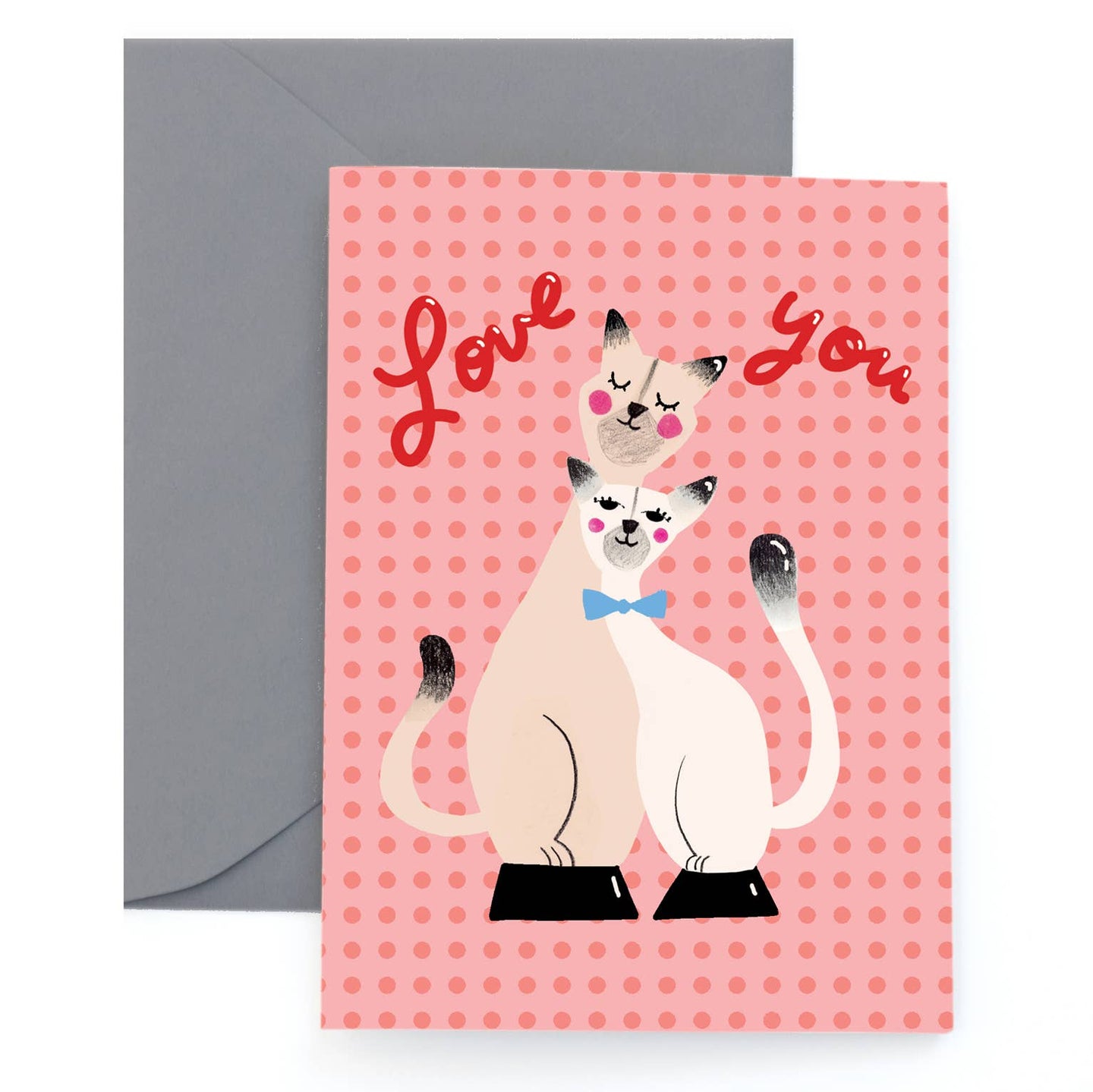 Porcelain Kitties Greeting Card