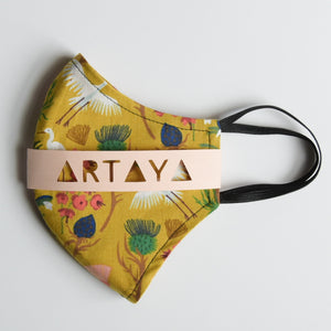 Yellow Meadow Face Mask
