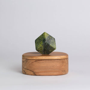 Oval Jewel Box | Green Serpentine