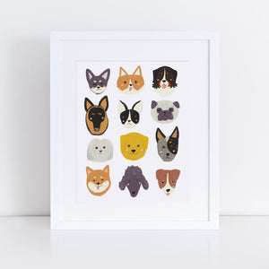 Cute Dogs Giclee Art Print