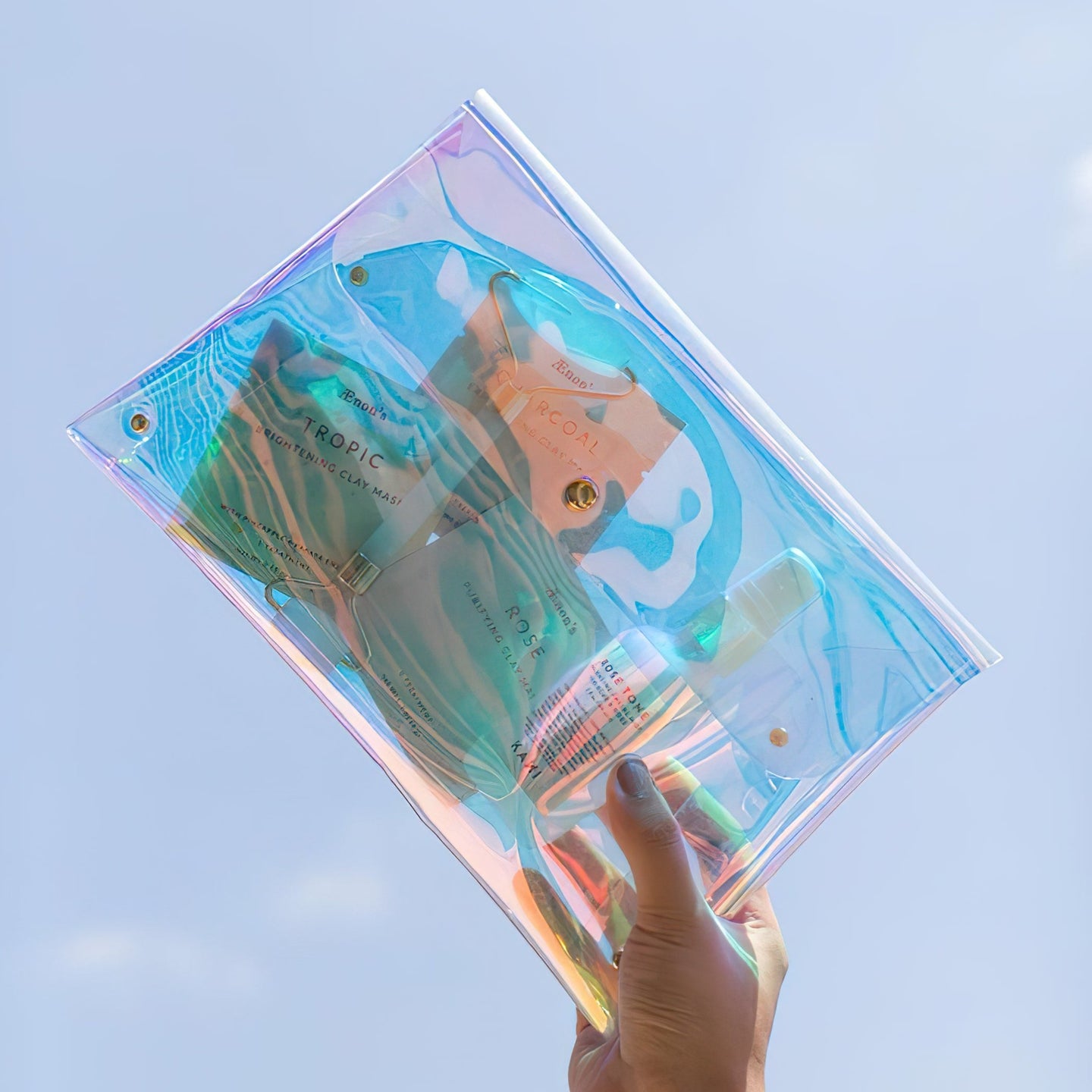 Holographic Clear Pouch
