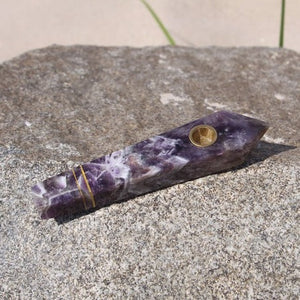 Purple Amethyst Pipe