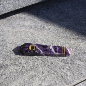 Purple Amethyst Pipe