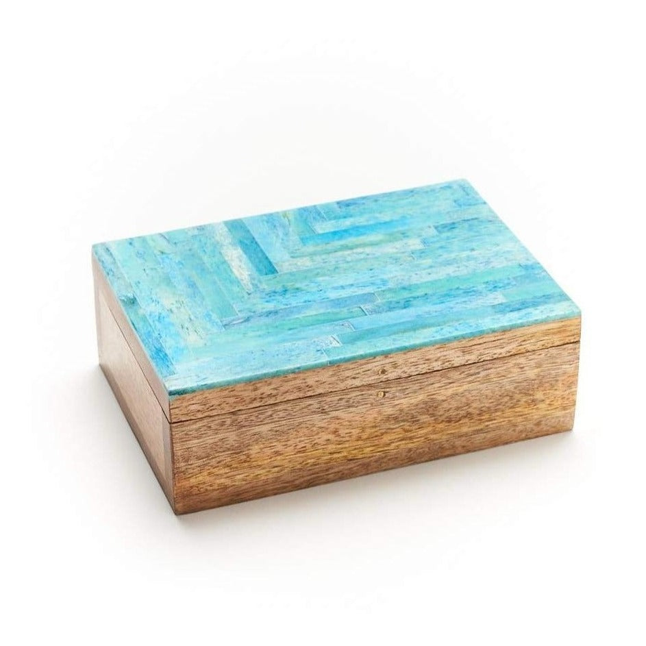 mosaic wood box