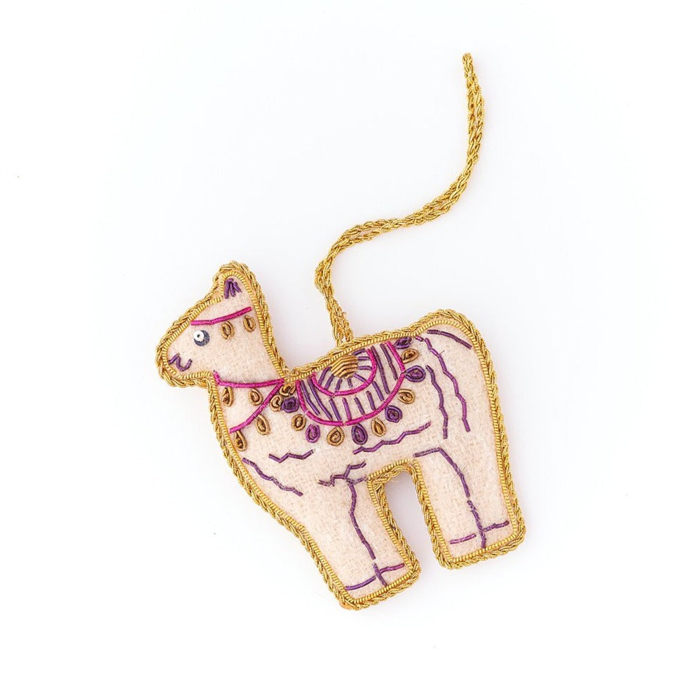 Larissa Plush Ornament | Llama