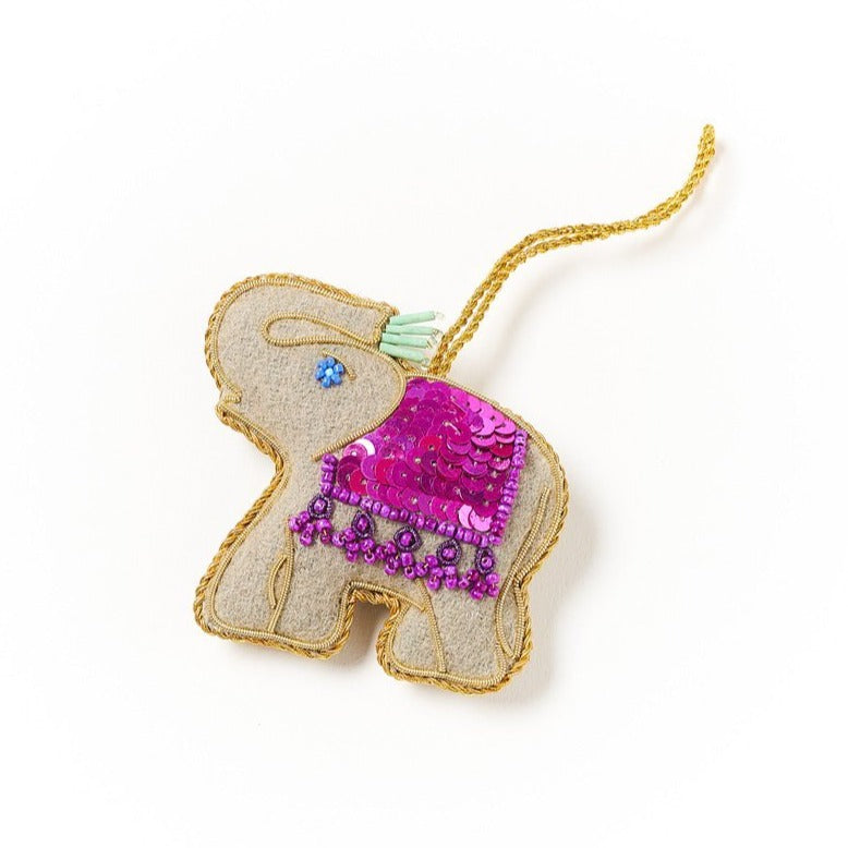 Larissa Plush Ornament | Elephant