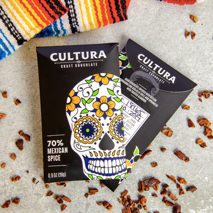 70% Mexican Spice Mini Chocolate Bar