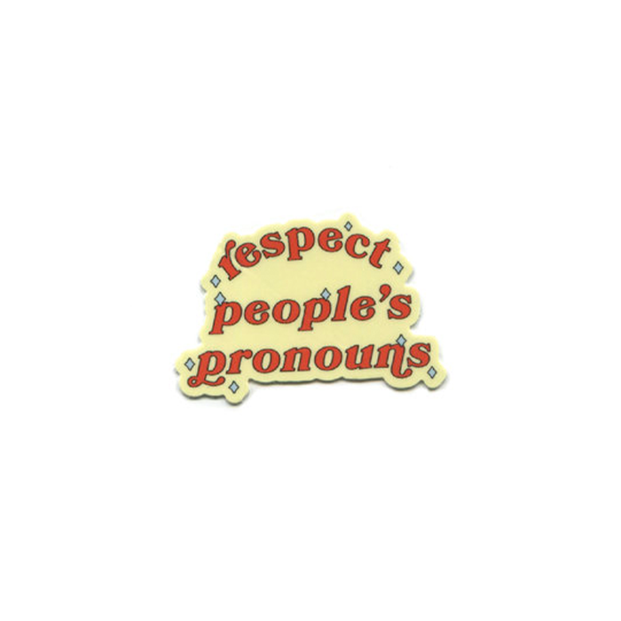 Respect People's Pronouns Sticker