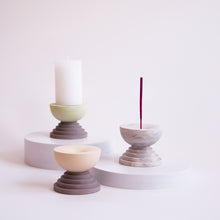 Load image into Gallery viewer, Scala Incense Burner | Olive + Brick
