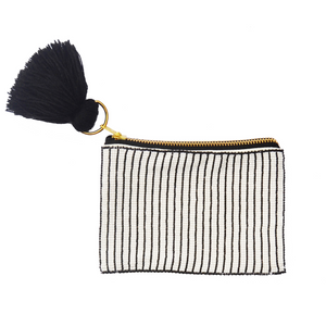 Stripes Beaded Pouch