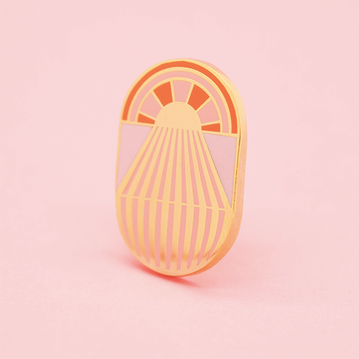 Sun Enamel Pin
