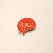Load image into Gallery viewer, gold and orange enamel pin
