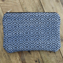 Load image into Gallery viewer, Handwoven Diamond Pouch | Indigo
