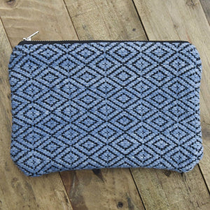 Handwoven Diamond Pouch | Indigo