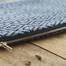 Load image into Gallery viewer, Handwoven Diamond Pouch | Indigo
