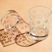 Load image into Gallery viewer, Daisies Double Old Fashioned Glass | Pink
