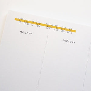 Bright Weekly Plan Notepad