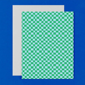 Chunky Checker Blank Card