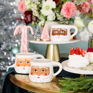 Cocoa Santa Mug in Chocolate