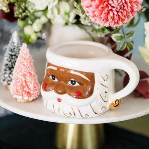 Cocoa Santa Mug in Caramel