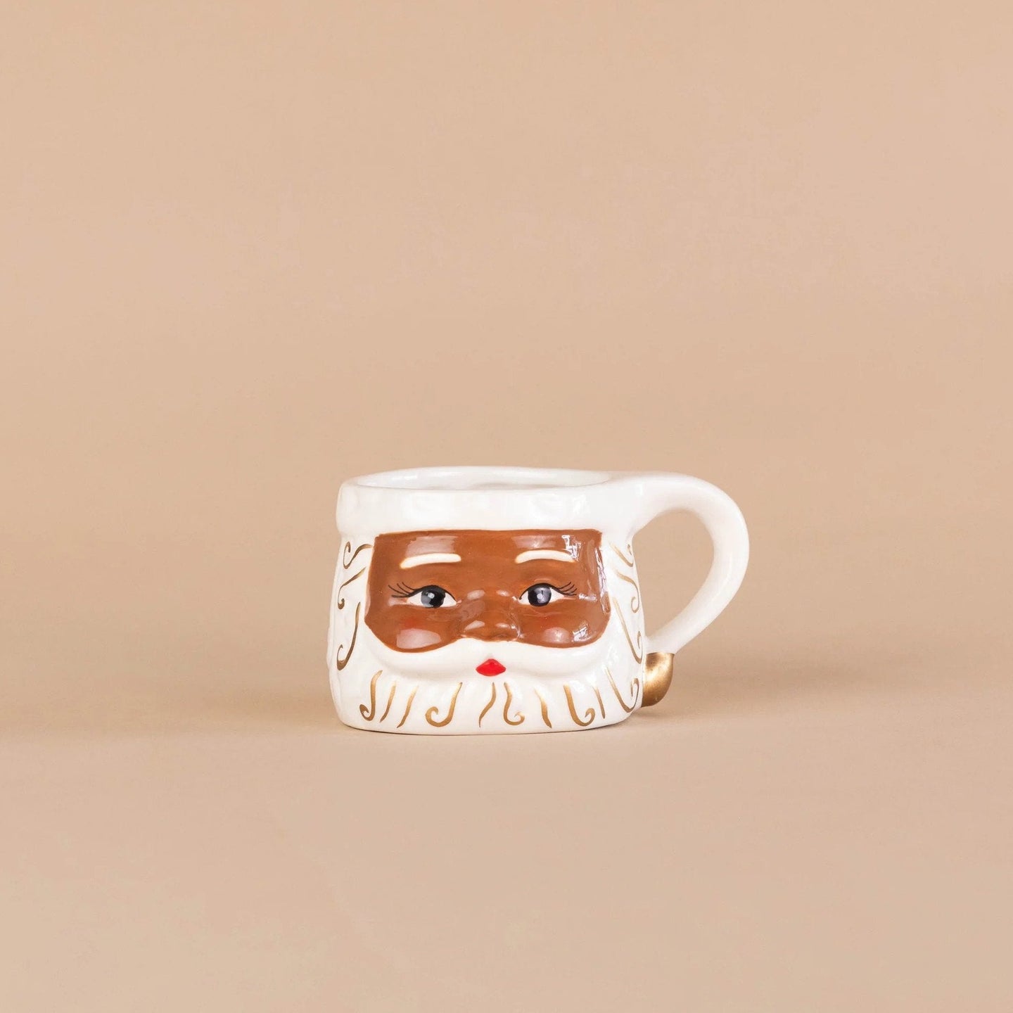 Cocoa Santa Mug in Caramel