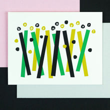 Load image into Gallery viewer, Happy New Year Abstract Confetti Holiday Card | single + set
