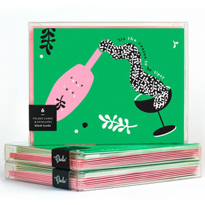 Tis the Season to Be Tipsy Holiday Card | single + set