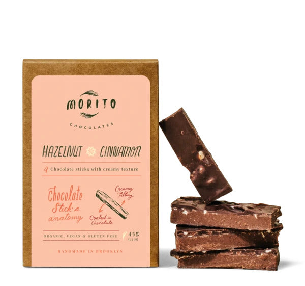 Hazelnut Cinnamon Chocolate Sticks