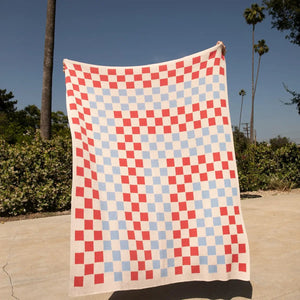 Knit Blanket | Checker