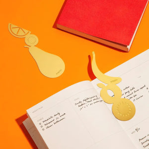 Brass Bookmark in Banana